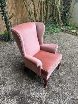 Vintage Parker Knoll Penshurst PK 720- MK 3 Wingback Fireside Salmon Armchair