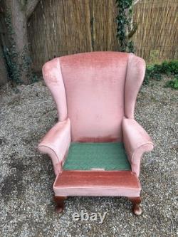 Vintage Parker Knoll Penshurst PK 720- MK 3 Wingback Fireside Salmon Armchair