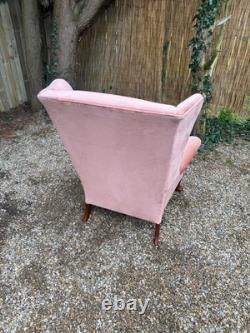 Vintage Parker Knoll Penshurst PK 720- MK 3 Wingback Fireside Salmon Armchair