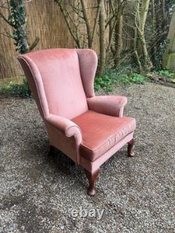 Vintage Parker Knoll Penshurst PK 720- MK 3 Wingback Fireside Salmon Armchair