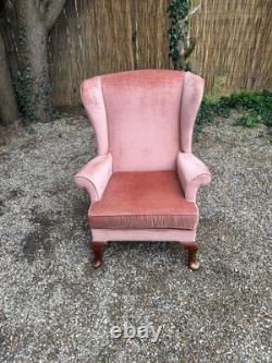 Vintage Parker Knoll Penshurst PK 720- MK 3 Wingback Fireside Salmon Armchair