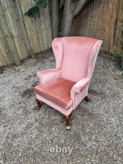 Vintage Parker Knoll Penshurst PK 720- MK 3 Wingback Fireside Salmon Armchair