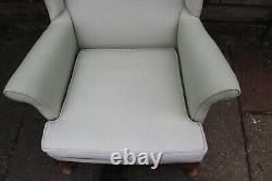 Vintage Parker Knoll Wing Back High Back Pk 720 Fire Side Arm Chair Seat Fabric