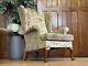 Vintage Parker Knoll Wingback Armchair \ Floral Fireside Lounge Chair \ Pk720