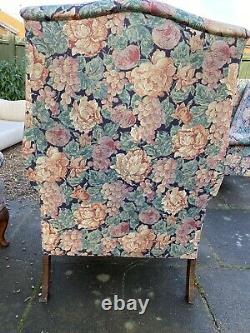 Vintage- Upholstered-fireside-occasional-armchairs-high Quality