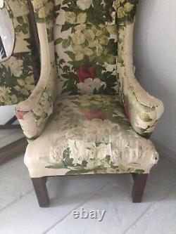 Vintage Wingback Fireside Armchair