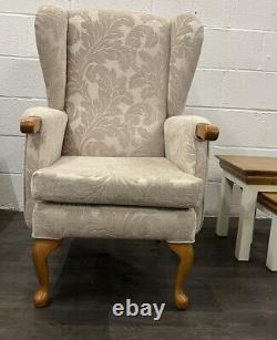 WINGBACK HSL Helmsley FIRESIDE CHAIR Wood Finish ex Display Local? RRP£899