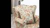 Warmiehhomy Occasional Wing Back Armchair Soft Sanded Fabric Floral Pattern Fireside Accent Cha