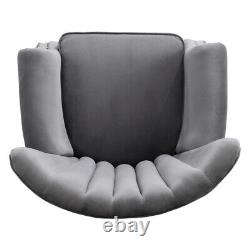 Wing Back Armchair Retro Oyster Back Accent Chair Queen Anne Chair Fireside Sofa