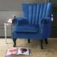 Wing Back Armchair Retro Tufted Back Accent Chair Queen Anne Sofa Fireside Chair