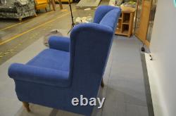 Wing Back Chair Blue Fabric Sofa.com Duke Armchair Fireside Accent Traditional