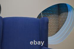Wing Back Chair Blue Fabric Sofa.com Duke Armchair Fireside Accent Traditional