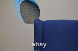 Wing Back Chair Blue Fabric Sofa.com Duke Armchair Fireside Accent Traditional