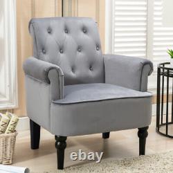 Wing Back Chair Fireside Check Velvet Recliner Armchair Sofa Lounge Cinemo Chair