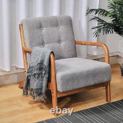 Wing Back Chesterfield Queen Anne Armchair Fireside Lounge Chair Cafe Seat Sofa