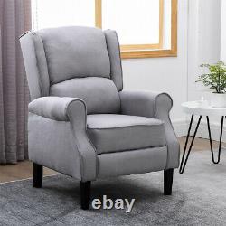 Wing Back Recliner Soft Armchair Sofas Fireside Lounge Chairs Home Living Room