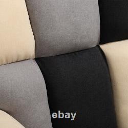 Wing Back Sofa Rocker Armchair Padded Seat Comfy Lounge Rocking Chair Bedroom