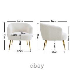 Wing Back Teddy Velvet Sofa Armchair Seater Living Room Bedroom Fireside Chair