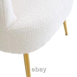 Wing Back Teddy Velvet Sofa Armchair Seater Living Room Bedroom Fireside Chair