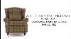 Wing Chair Fireside High Back Armchair Balmoral Hunter Check Fabric P U0026s