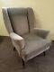 Wing Back Armchair, Grey, Fireside Chair