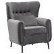 Xl Large Wing Back Armchair Sofa Velvet Button Lounge Fireside Occasional Chair