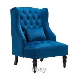 YODOLLA Wingback Armchair Fireside Tub Chair High Back Tufted Accent Chair