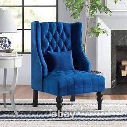 YODOLLA Wingback Armchair Fireside Tub Chair High Back Tufted Accent Chair